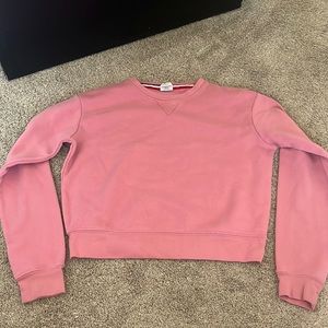 pink crewneck